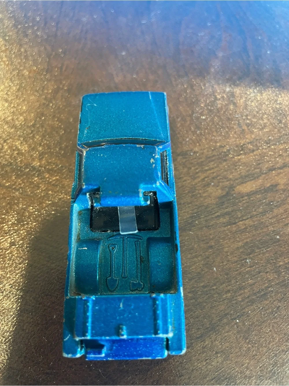 VTG HOT WHEELS HONG KONG X-15 CRACK-UPS PICK-UP TRUCK-MISSING BED COVER-BLUE
